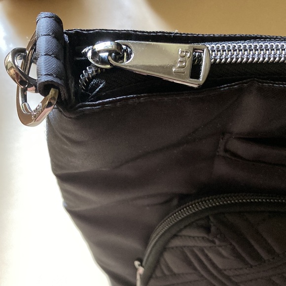 Lug Samba Black Shoulder Bag Crossbody Purse Quilted Nylon Travel Tote - Picture 9 of 9